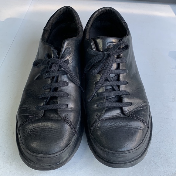 Camper Brutus Shoes Men’s Black Leather Lace Up Formal Dress Comfort Wear 9/9.5 - Picture 2 of 16